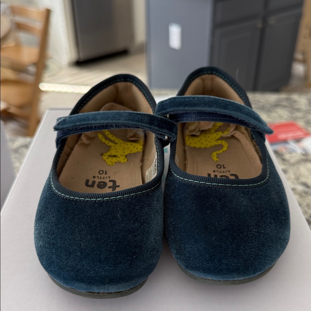 Ten Little Velvet Mary Jane Shoes